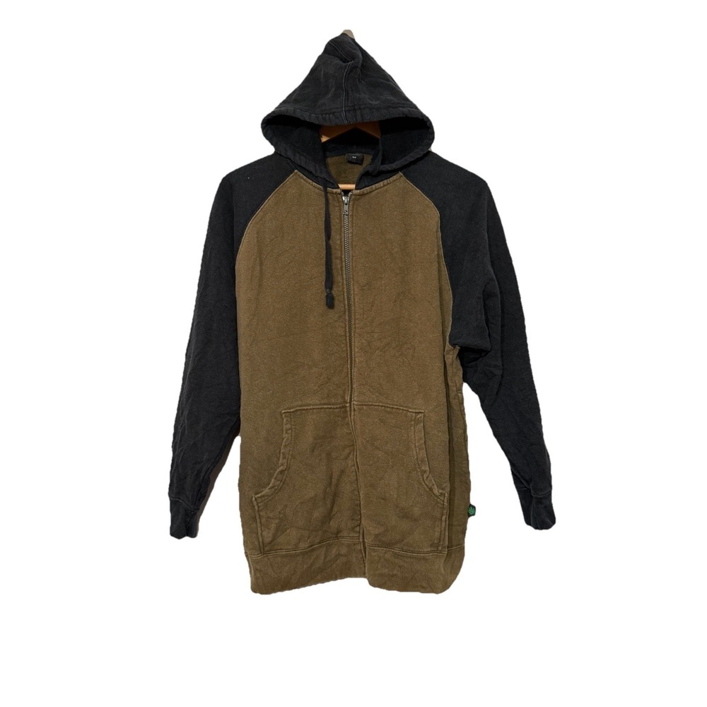 Effort's Hempwear Hoodie Small Color Block Crunchy Hippie Grunge Indie Natural